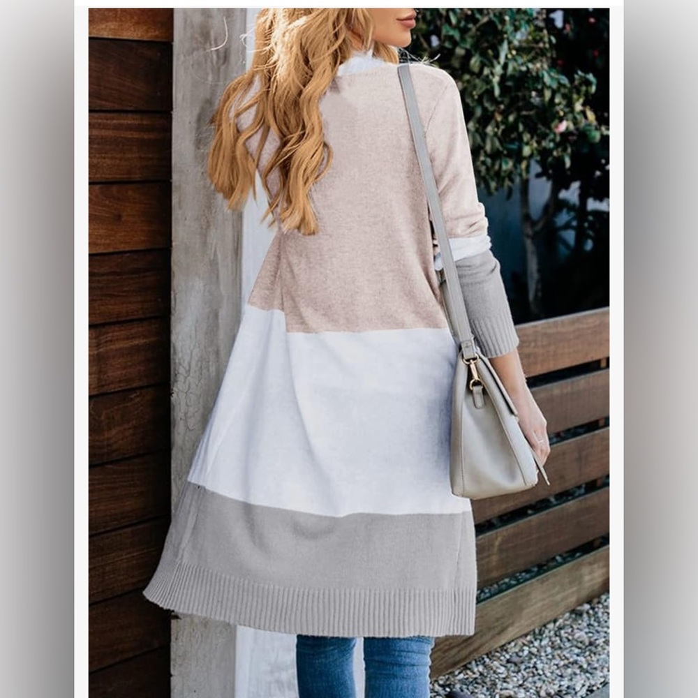 Women’s long lightweight open cardigan - Picture 2 of 6